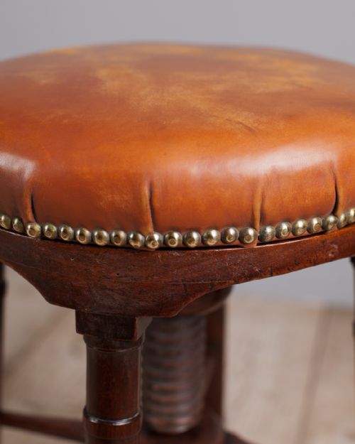 REGENCY MAHOGANY PIANO STOOL - ADDITIONAL PHOTO 2