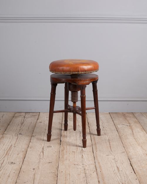 REGENCY MAHOGANY PIANO STOOL - ADDITIONAL PHOTO 5
