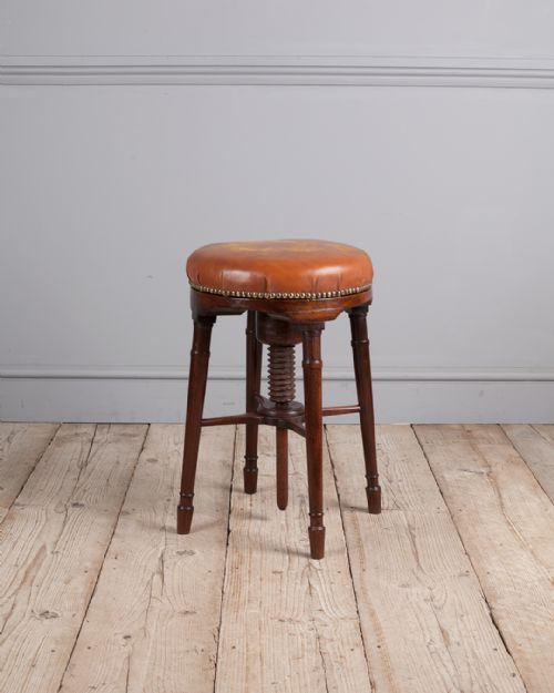 regency mahogany piano stool - CATEGORY: ANTIQUE STOOLS - DATED REGENCY