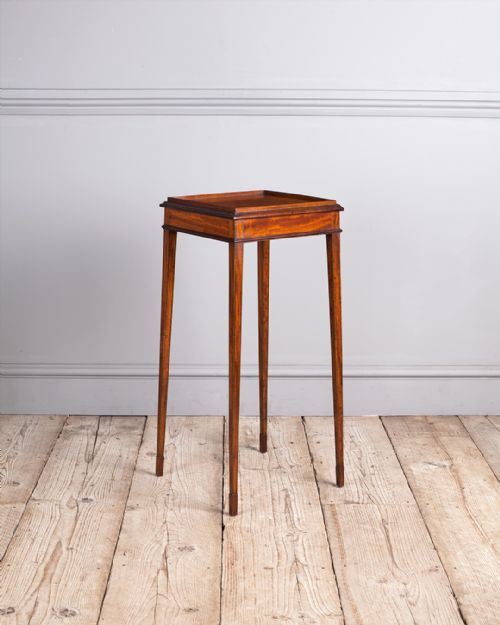 edwardian satinwood urn stand - CATEGORY: ANTIQUE MISCELLANEOUS - DATED EDWARDIAN