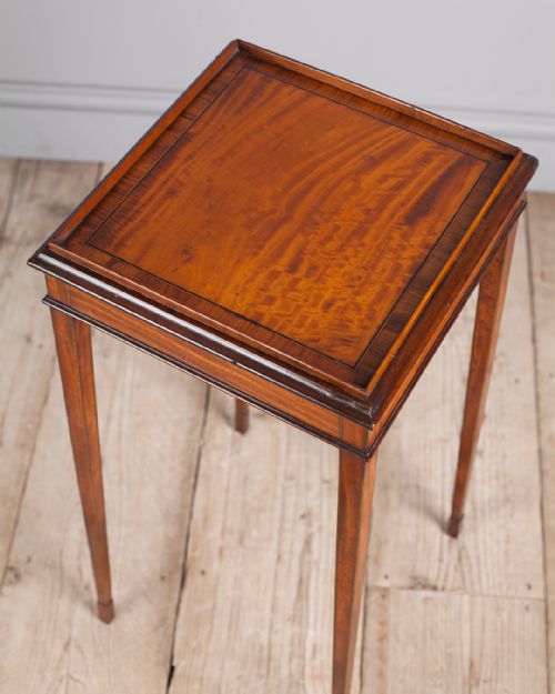 EDWARDIAN SATINWOOD URN STAND - ADDITIONAL PHOTO 3