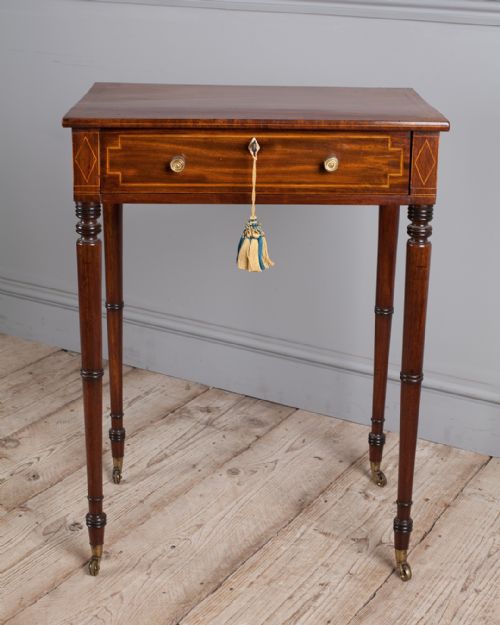 REGENCY MAHOGANY WORK TABLE - ADDITIONAL PHOTO 1