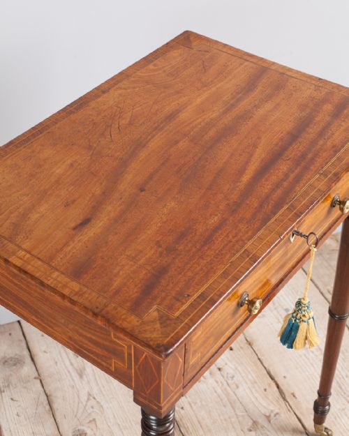 REGENCY MAHOGANY WORK TABLE - ADDITIONAL PHOTO 4