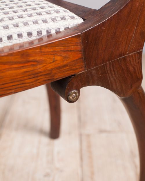 PAIR OF EDWARDIAN ROSEWOOD WINDOW SEATS - ADDITIONAL PHOTO 6