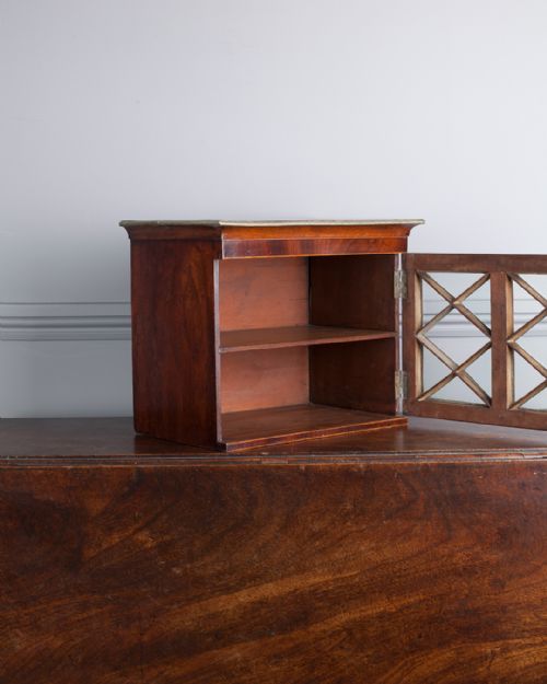 19TH CENTURY MAHOGANY WALL HANGING CABINET - ADDITIONAL PHOTO 1