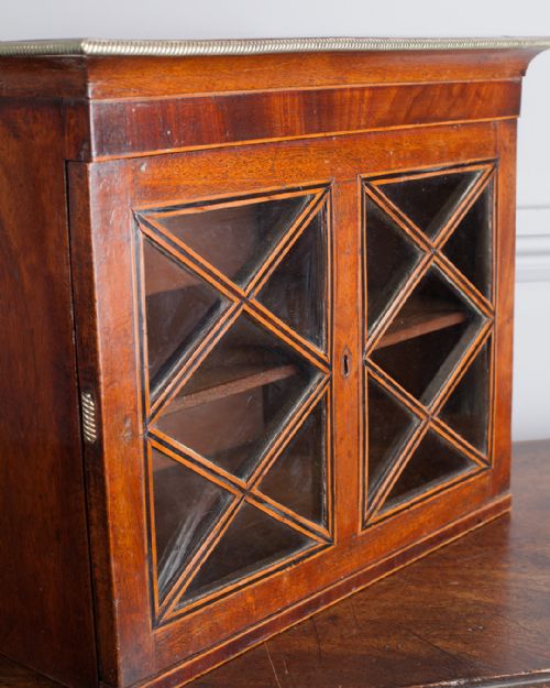 19TH CENTURY MAHOGANY WALL HANGING CABINET - ADDITIONAL PHOTO 4