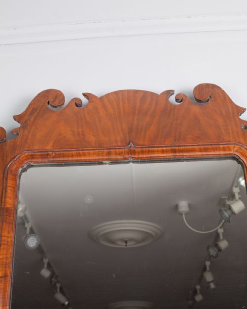 GEORGE III WALNUT FRET MIRROR - ADDITIONAL PHOTO 2