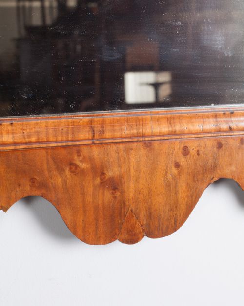 GEORGE III WALNUT FRET MIRROR - ADDITIONAL PHOTO 3