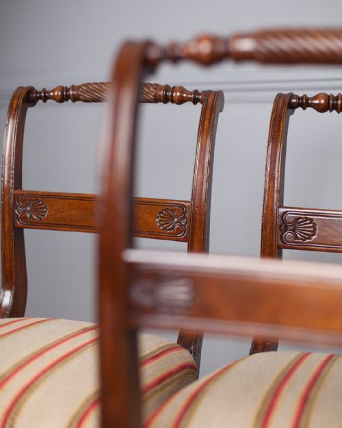 SET OF FOUR REGENCY MAHOGANY DINING CHAIRS - ADDITIONAL PHOTO 2