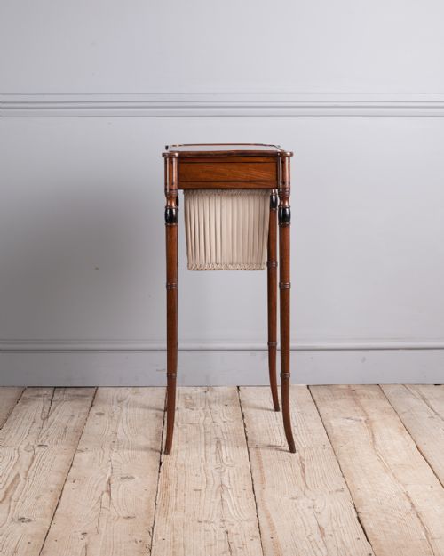 REGENCY MAHOGANY WORK TABLE - ADDITIONAL PHOTO 6