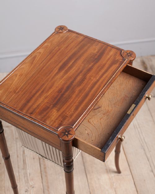 REGENCY MAHOGANY WORK TABLE - ADDITIONAL PHOTO 2