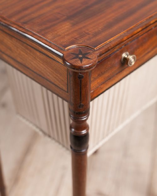 REGENCY MAHOGANY WORK TABLE - ADDITIONAL PHOTO 4