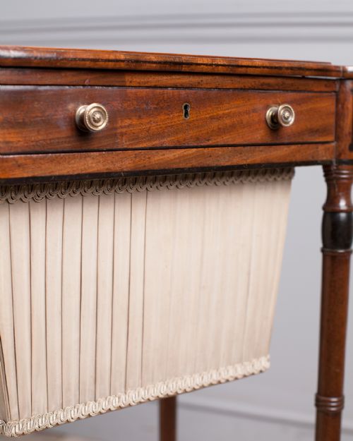 REGENCY MAHOGANY WORK TABLE - ADDITIONAL PHOTO 5