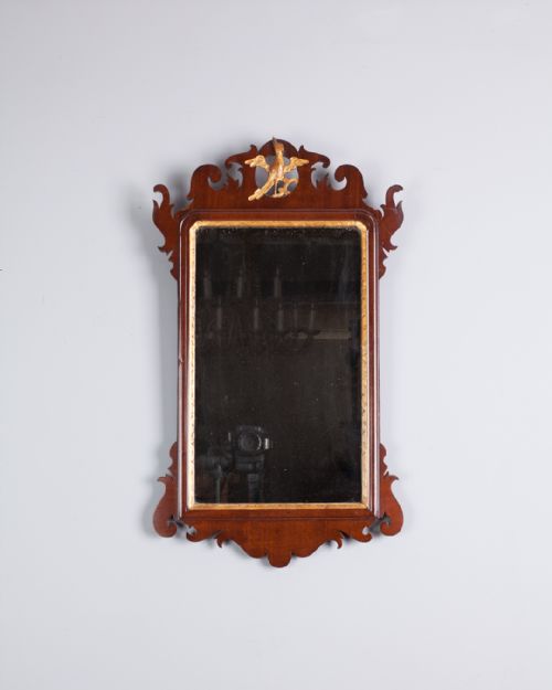 george iii mahogany fret mirror - CATEGORY: ANTIQUE MIRRORS - DATED GEORGIAN