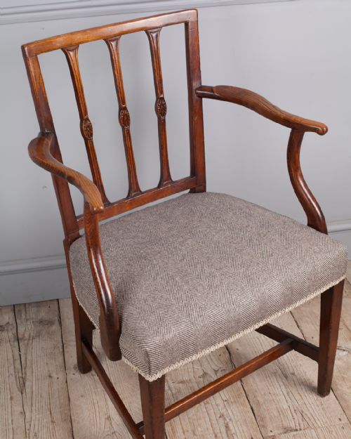 GEORGE III ELM CARVER CHAIR - ADDITIONAL PHOTO 2