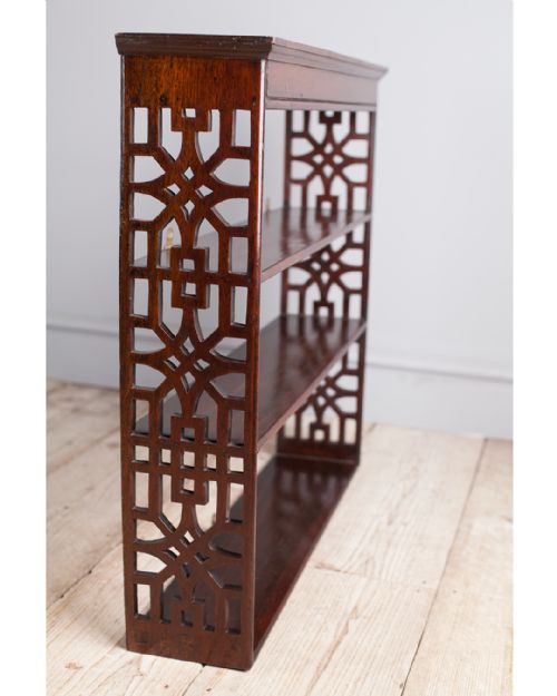 19TH CENTURY MAHOGANY WALL SHELVES - ADDITIONAL PHOTO 1