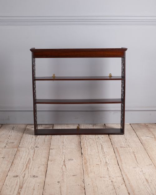 19TH CENTURY MAHOGANY WALL SHELVES - ADDITIONAL PHOTO 2