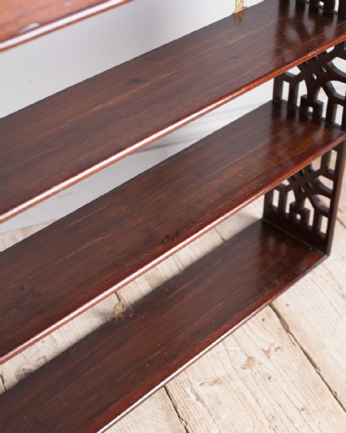 19TH CENTURY MAHOGANY WALL SHELVES - ADDITIONAL PHOTO 3