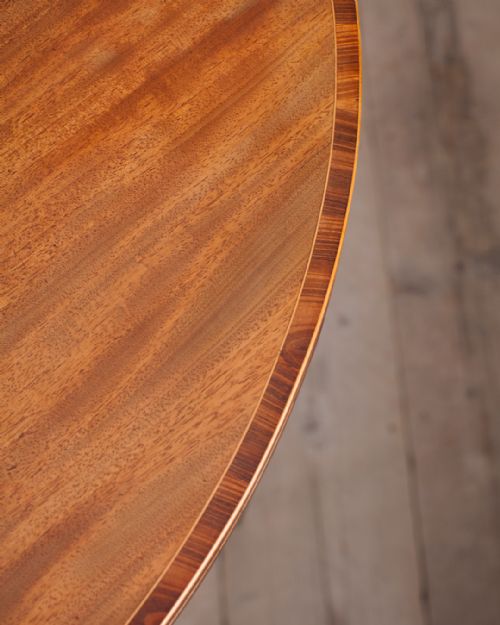 GEORGE III MAHOGANY DEMI LUNE TEA TABLE - ADDITIONAL PHOTO 5