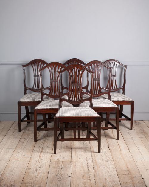6 fine quality georgian mahogany dining chairs - CATEGORY: ANTIQUE CHAIRS - DATED 18TH CENTURY