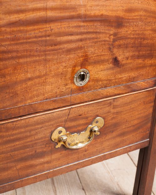 GEORGE III MAHOGANY TRAP TOP COMMODE - ADDITIONAL PHOTO 1