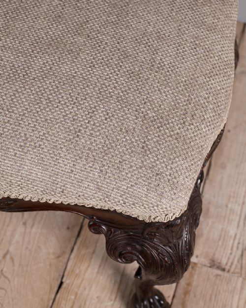 EXCEPTIONALLY FINE 19TH CENTURY STYLE MAHOGANY STOOL - ADDITIONAL PHOTO 2