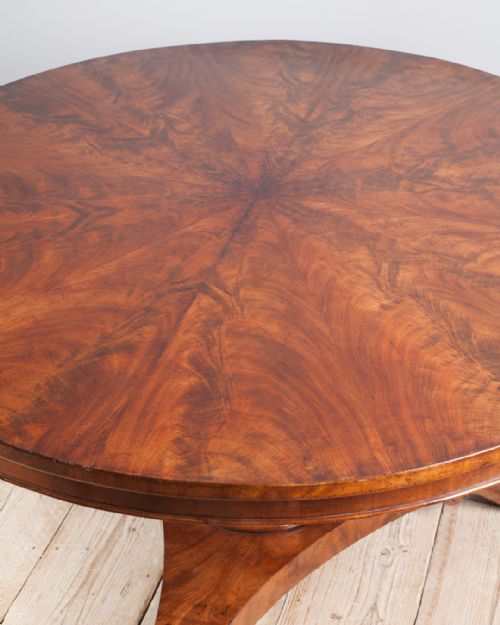 WILLIAM IV FLAME MAHOGANY CENTRE TABLE - ADDITIONAL PHOTO 3