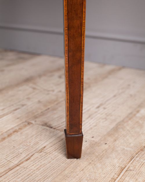GEORGE III MAHOGANY DEMI LUNE CONSOLE TABLE - ADDITIONAL PHOTO 9