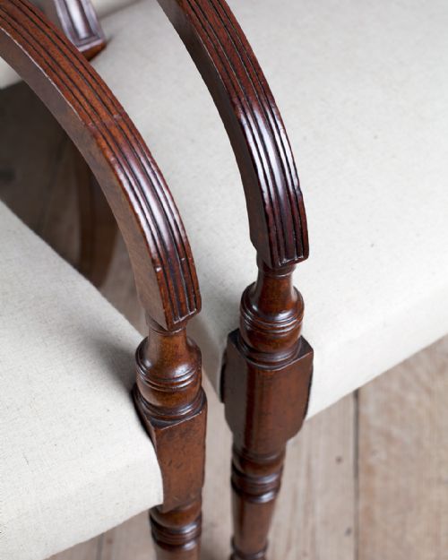 WONDERFUL SET OF 8 REGENCY MAHOGANY DINING CHAIRS - ADDITIONAL PHOTO 8