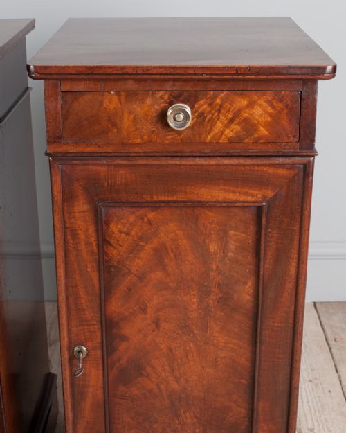 PAIR OF 19TH CENTURY MAHOGANY BEDSIDE CUPBOARDS - ADDITIONAL PHOTO 5