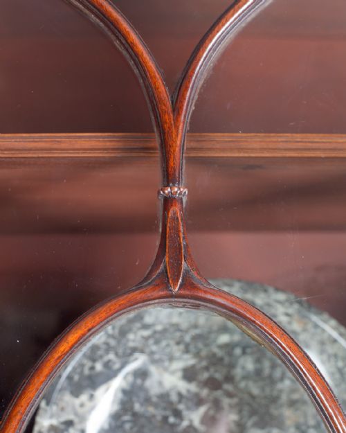GEORGIAN MAHOGANY BOOKCASE CABINET - ADDITIONAL PHOTO 5