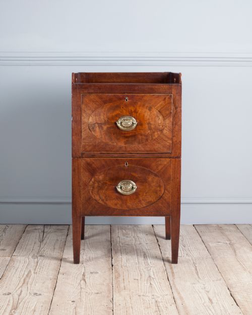 GEORGIAN MAHOGANY TRAY TOP COMMODE - ADDITIONAL PHOTO 1