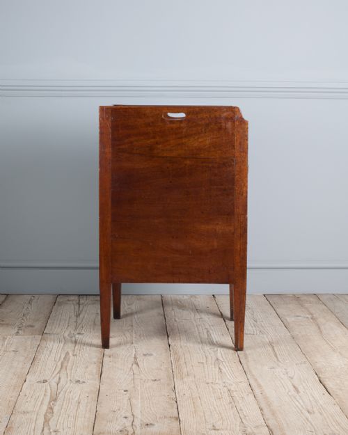GEORGIAN MAHOGANY TRAY TOP COMMODE - ADDITIONAL PHOTO 4