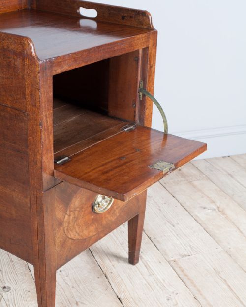GEORGIAN MAHOGANY TRAY TOP COMMODE - ADDITIONAL PHOTO 7