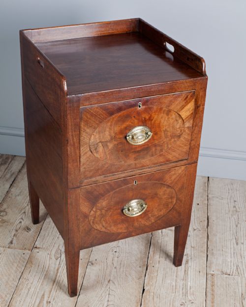 GEORGIAN MAHOGANY TRAY TOP COMMODE - ADDITIONAL PHOTO 8