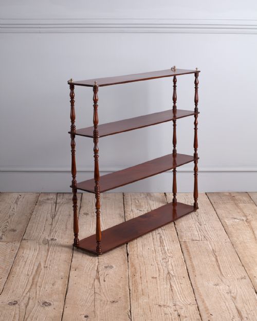 set of 19th century mahogany wall shelves - CATEGORY: ANTIQUE FURNITURE - DATED 19TH CENTURY