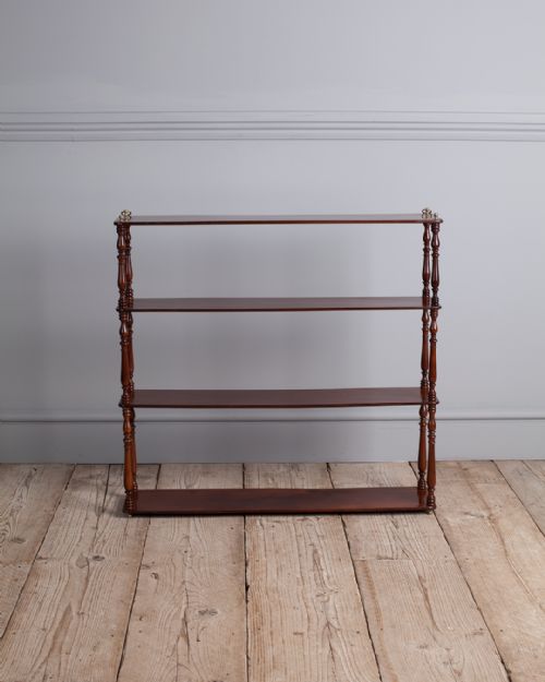 SET OF 19TH CENTURY MAHOGANY WALL SHELVES - ADDITIONAL PHOTO 1