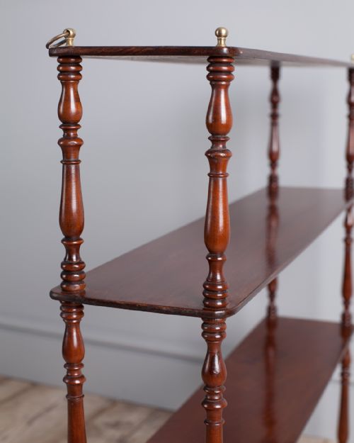 SET OF 19TH CENTURY MAHOGANY WALL SHELVES - ADDITIONAL PHOTO 3