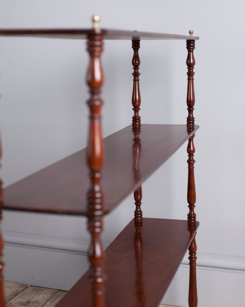 SET OF 19TH CENTURY MAHOGANY WALL SHELVES - ADDITIONAL PHOTO 4