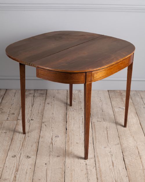 GEORGIAN 'D' SHAPED TEA TABLE - ADDITIONAL PHOTO 2