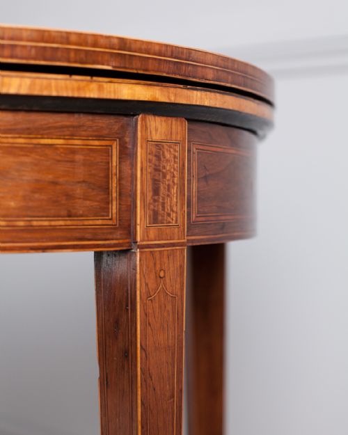 GEORGIAN 'D' SHAPED TEA TABLE - ADDITIONAL PHOTO 3
