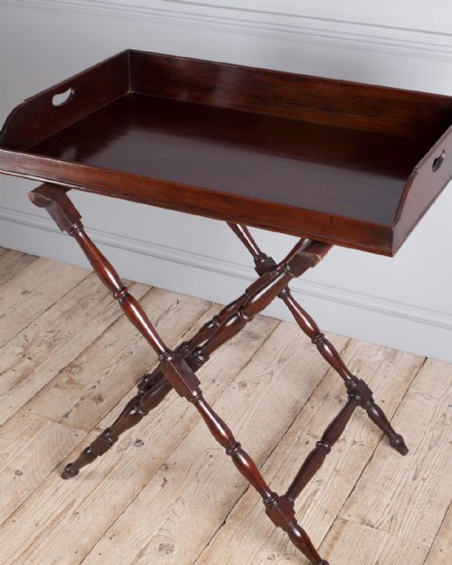 GEORGE III MAHOGANY BUTLERS TRAY - ADDITIONAL PHOTO 1