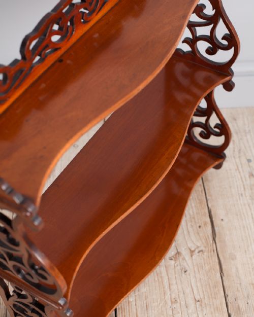 19TH CENTURY MAHOGANY WALL SHELVES - ADDITIONAL PHOTO 4