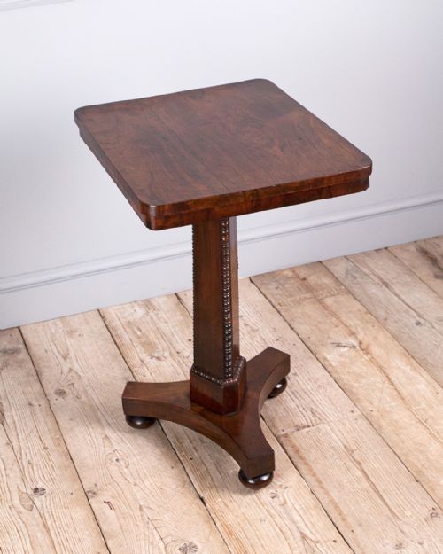19TH CENTURY ROSEWOOD PEDESTAL LAMP TABLE - ADDITIONAL PHOTO 2