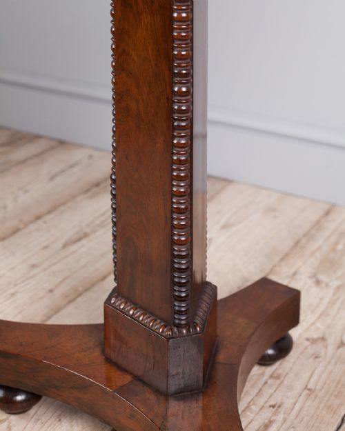 19TH CENTURY ROSEWOOD PEDESTAL LAMP TABLE - ADDITIONAL PHOTO 5
