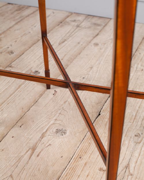 EDWARDIAN SATINWOOD OCTAGONAL WORK TABLE - ADDITIONAL PHOTO 9