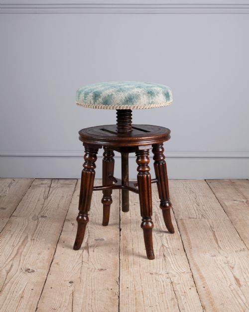 REGENCY MAHOGANY PIANO STOOL - ADDITIONAL PHOTO 3