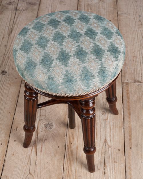 REGENCY MAHOGANY PIANO STOOL - ADDITIONAL PHOTO 4