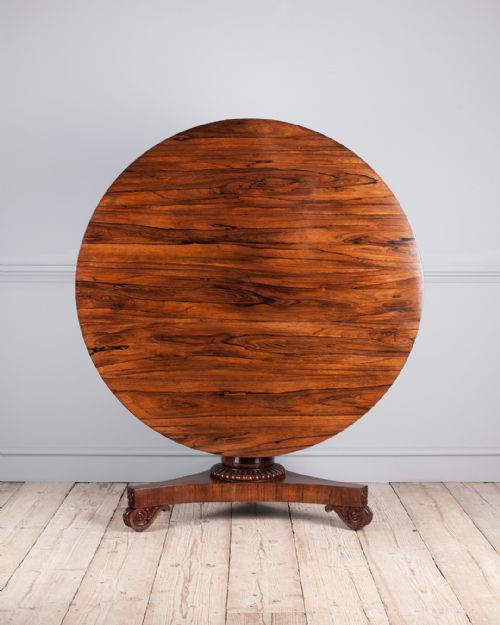 late regency rosewood breakfast table - CATEGORY: ANTIQUE TABLES - DATED REGENCY