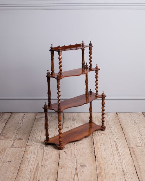 19th century rosewood wall shelves - CATEGORY: ANTIQUE FURNITURE - DATED 19TH CENTURY